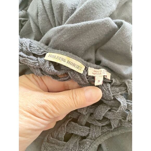 Holding Horses Maxi Length Sleeveless Weave Lattice Cotton/Modal Pocket Dress - Picture 12 of 13